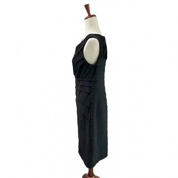 Adrianna Papell Dress Size 8 Women's Sheath Cocktail Ruched Mother of the Bride - Picture 7 of 10